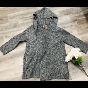 Hooded cardigan